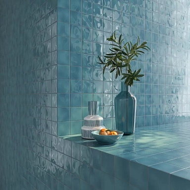 Kerama Marazzi KMD3STA015GN Декор Бахия 1 зелёный глянцевый 9,8x9,8x0,7