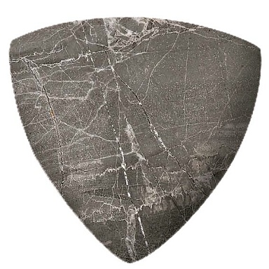 Декоративная вставка Kerastep Планка радиальная внешний угол Marble 421 Moca R9 33х33х10