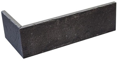 Клинкерная плитка Interbau INT576 Anthrazit угловой элемент 240/115х71х10