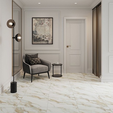 Керамогранит LB-Ceramics 6260-0249 Рерих мрамор белый 30х60
