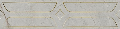 Kerama Marazzi KMB3STA001BR Бордюр Ифран серый светлый глянцевый обрезной 60x14,5x0,9