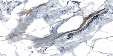 Керамогранит Zibo Fusure G126016G Gold Ink White 60x120