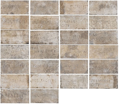 Керамогранит CIR 1047423 City Mix South Side 10х20 (микс из 26 вариантов)