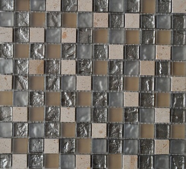 TonoMosaic MMB 18 Камень и стекло 30x30 (чип 2.3x2.3)
