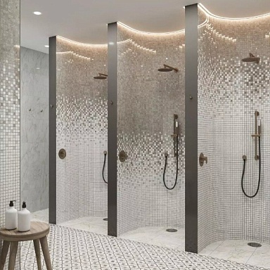 Бордюр Kerama Marazzi POD016 Карандаш Бисер платина 20х0,6