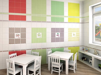 Плитка Kerama Marazzi 5111 Калейдоскоп зеленый 20*20