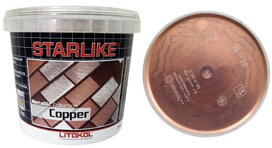 Смеси и затирки LITOKOL Декоративные добавки для затирок COPPER Добавка медного цвета для STARLIKE 100 г