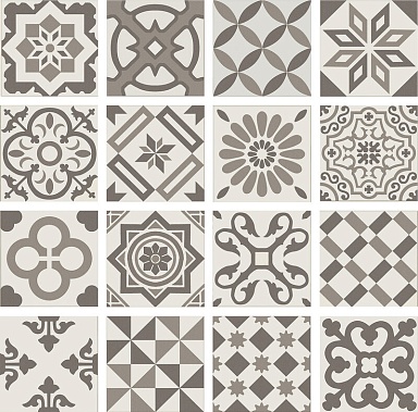Декор Ribesalbes PT01951 ANTIGUA DECOR GRIS 20X20