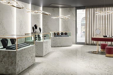 Керамогранит IRIS FMG L175372MF6 Gemstone Pearl Lucido 75x150