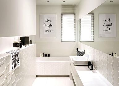 Мозаика Tubadzin MS-All in white/grey 30,6x28,2