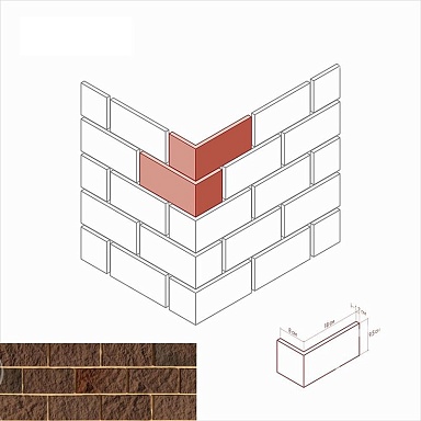 Искусственный камень White Hills 447-45 Торре Бьянка угол 8x18x9.5