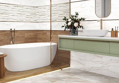 Плитка Alma Ceramica TWU2550BOH40 Boho рельефная 249x500x8