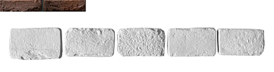 Leonardo Stone Декоративный кирпич Тычок Орлеан 443 12-14x7-8x1,7