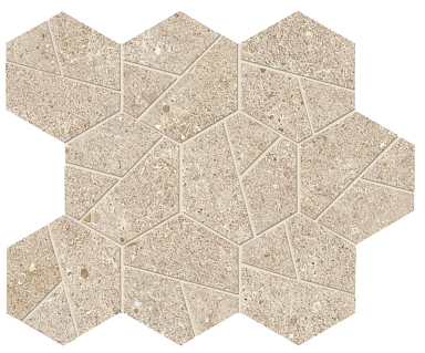 Мозаика Atlas Concorde Italy A7CV Boost Stone Cream Mosaico Hex 25x28,5