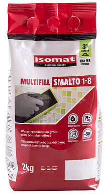 Смеси и затирки Isomat Multifill Smalto 1-8 (04) перламутрово-серый 2кг