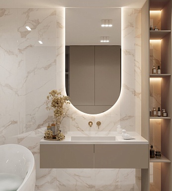 Керамогранит Arcadia Ceramica CR4019-A Calacatta Gold Carving 60x120