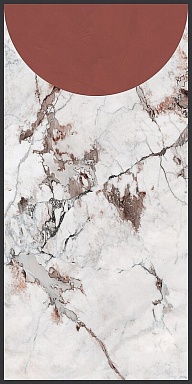 Декор Cedit 764127 Policroma Volta Breccia-Mattone Mat Ret 6mm 120x240