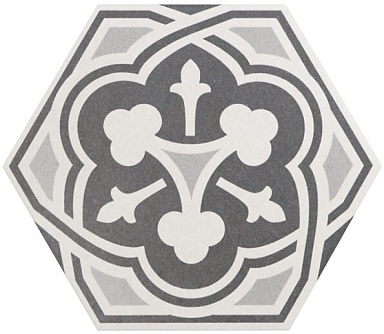 Декор Equipe 21357 Hexatile Harmony B&W 17,5x20