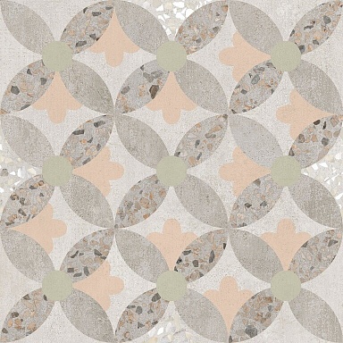 Vitra K949796LPR01VTE0 Beton-Terrazzo Декор Пэчворк 7ЛПР 60x60