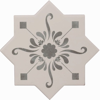 Декор Cevica Becolors Star Dec. Stencil Grey 13.25х13.25