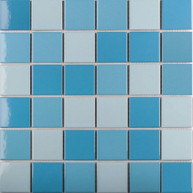 Мозаика StarMosaic WB43388 Light Blue Mix Glossy 4.8x4.8 30.6х30.6х6