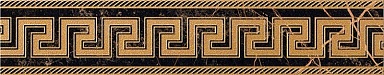 Бордюр Versace 240203 MARBLE FASCIA GRECA LAPPATA NERO 11,5x58,5