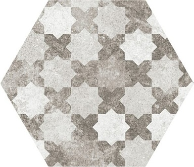 Декор Equipe 22099 Hexatile Cement Garden Grey 17,5x20 (17 видов паттерна)