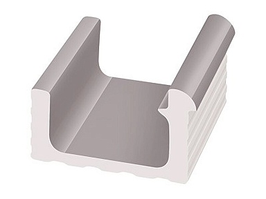 Декоративная вставка Serapool KP109.1 Переливной лоток керамический Grey 24x24,5