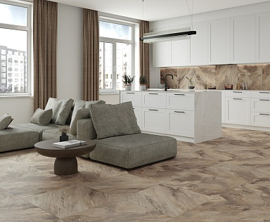 Керамогранит Laparet Miranda Brown Cтруктурный 60x60