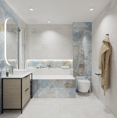 Керамогранит Global Tile GT40801401MCR Bliss GT Серый 40x80