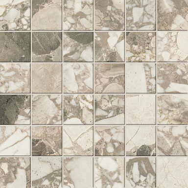 Мозаика Атлас Конкорд Россия 610110001058 Forte dei Marmi Ceppo Apuano Cream Mosaic Lap 30x30