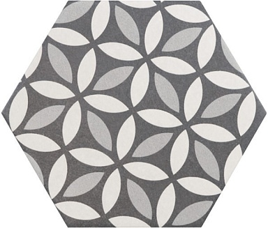 Декор Equipe 21357 Hexatile Harmony B&W 17,5x20