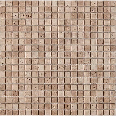 Мозаика Pixmosaic PIX259 Travertine матовая 15х15 305х305х4