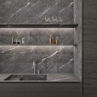 Керамогранит Arcadia Ceramica CR6001-A Esperia Grigio Carving 60x60