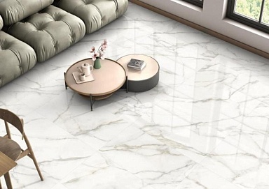 Керамогранит Cersanit A17053 Bulgari white полир белый ректификат 60x120