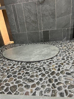 Мозаика Pixmosaic PIX264 из гальки Blaсk stone 30.5х30.5