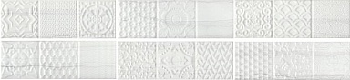Плитка Monopole Belvedere Relieve Blanco 10x30
