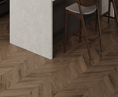 Керамогранит Laparet Wood Latina Brown Chevron коричневый матовый карвинг 60х120