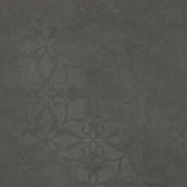 Kerama Marazzi KM4040G0091N Хадду серый тёмный матовый декорированный 40,2x40,2x0,8