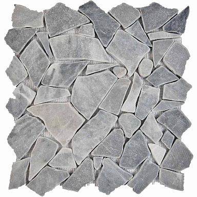 Мозаика Pixmosaic PIX263 Grey из мрамора матовая 305х305x6