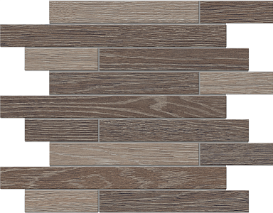 Estima Мозаика KW03/KW02 Wenge/Light Grey Muretto структурированный 30x35