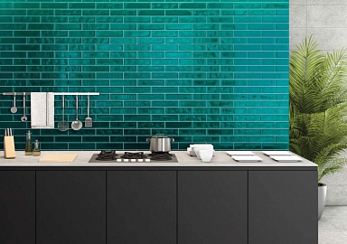 Плитка Tau Ceramica MAIOLICA GLOSS SEAGREEN 7.5x30