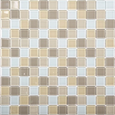 Мозаика NSmosaic No124 стекло 25x25x4 300x300