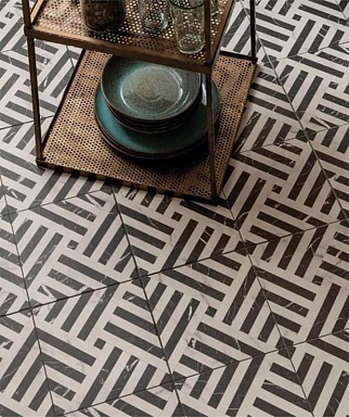 Керамогранит Etili Seramik Apollon Charcoal Black Pre-cut 45x45