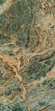 Панно Kerama Marazzi SG593502RB/D Риальто Нобиле 2 зелёный лаппатированный обрезной 119,5x238,5