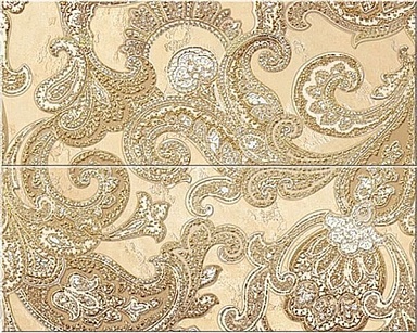 Панно Azori Sfumato Beige Paisley панно (комплект 2шт) 50.5x40.2