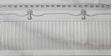 Плинтус Novacera NC Royal Alzata Ornato Silver 15,6х30