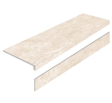 Staro Ступень L Mystical Charm Crema Matt с подступенником 32x120