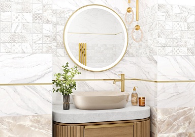 Alma Ceramica BWM51MET808 бордюр Metallic Glossy Gold 12*500*9