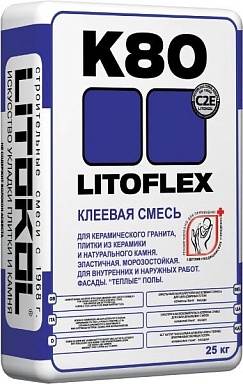 Клей LITOKOL Клей на цементной основе K80 LITOFLEX 25 кг